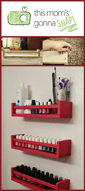 DIY Nail Polish Rack