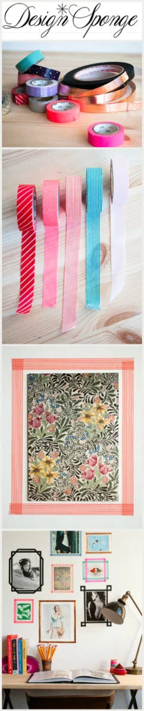 DIY Tape Picture Frames