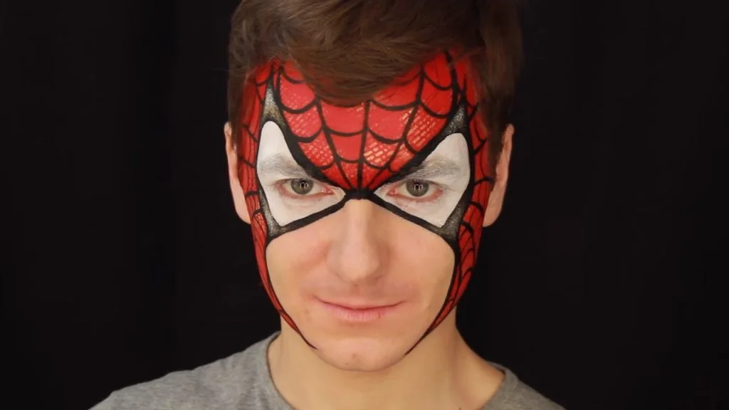 Amazing SpiderMan Makeup Face Painting for Kids