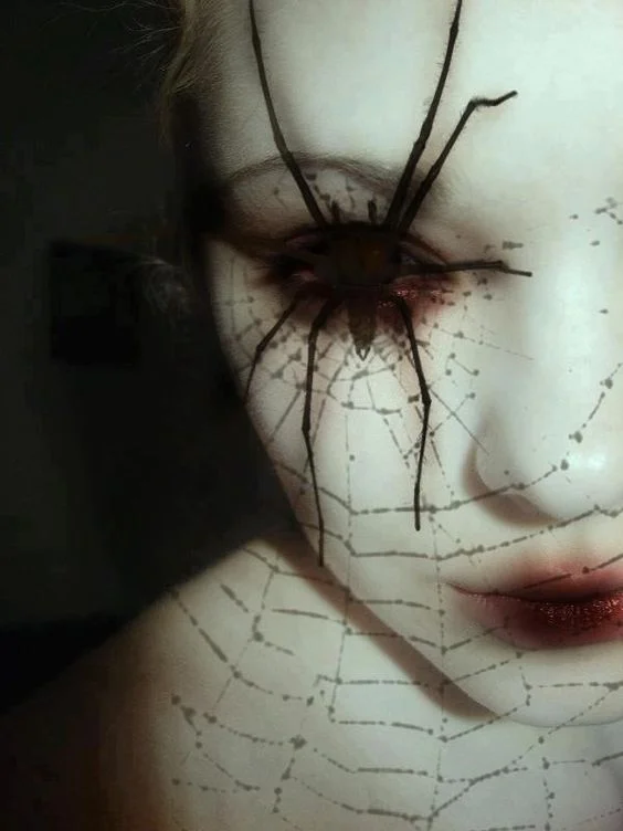 Spooky Halloween Spider Eye Makeup