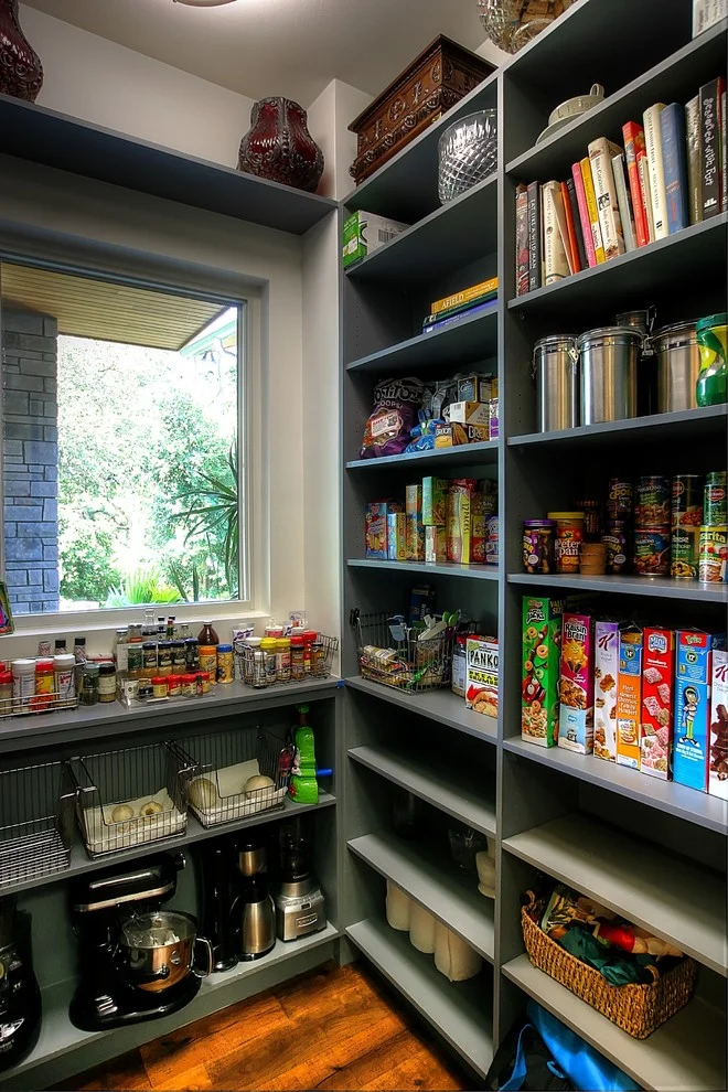 Dark Kitchen Pantry Interior Design