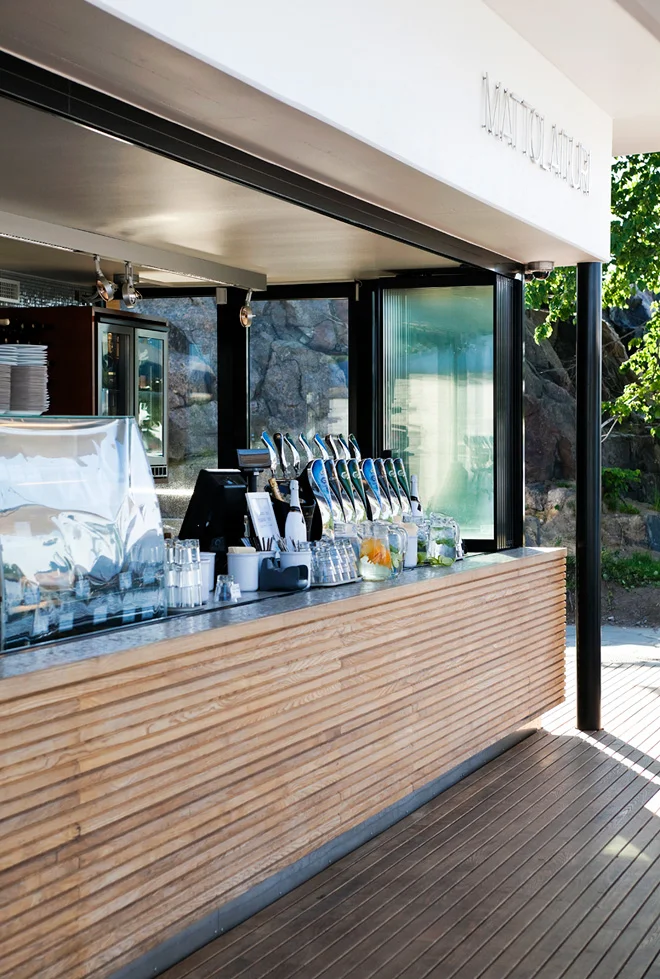 Outdoor Bar Deck Ideas Mattolaituri Restaurant
