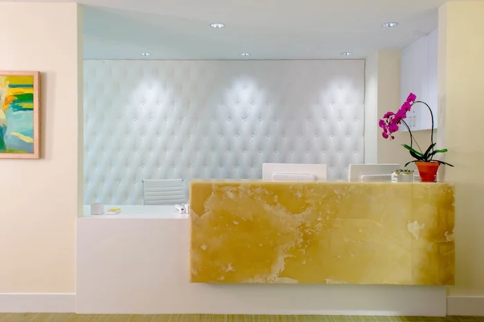 home office golden interior design