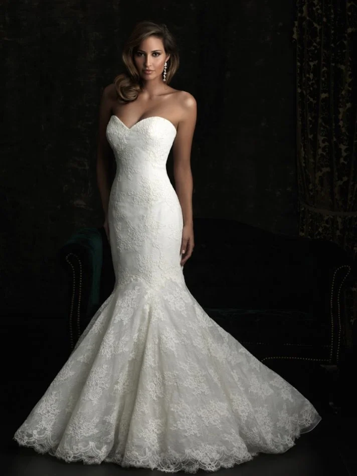 Allure Bridal Lace Mermaid Wedding Dresses