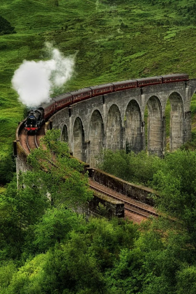 Glenfinnan Viaduct Scotland Beautiful train route