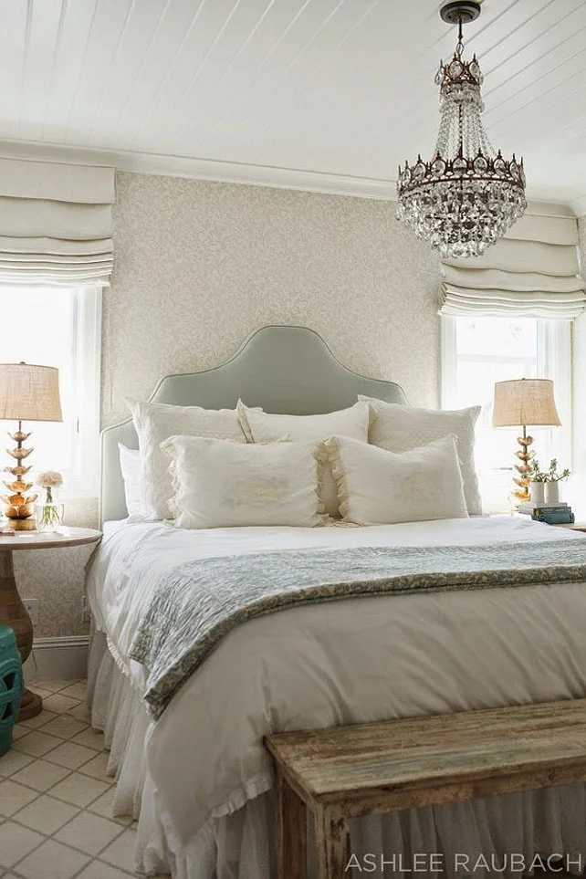 Master Bedroom Charming Chandelier