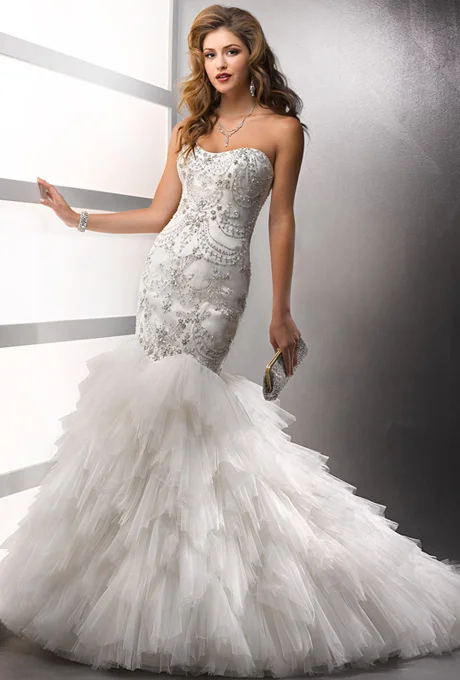 Mermaid Wedding Dresses with Bling