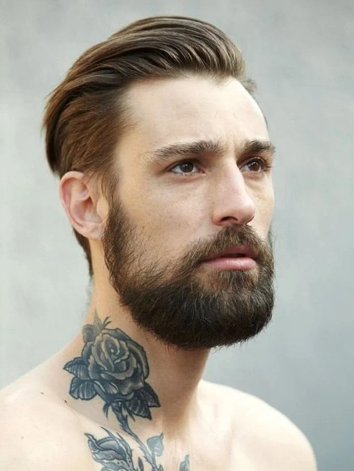 Rose Tattoos on Neck