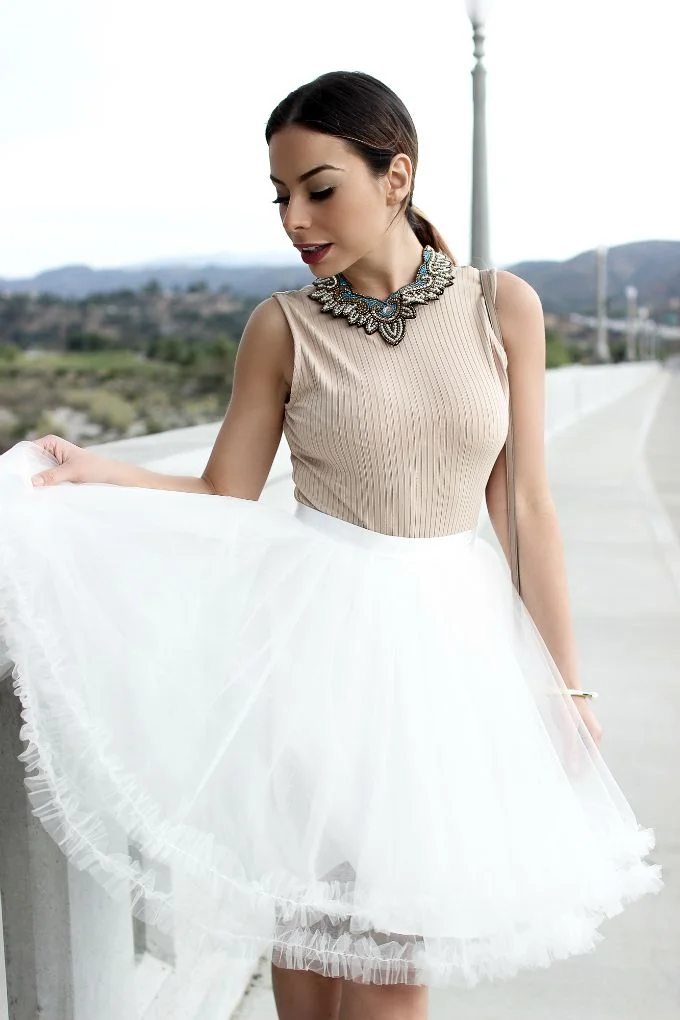 White Tulle Space46 Skirts