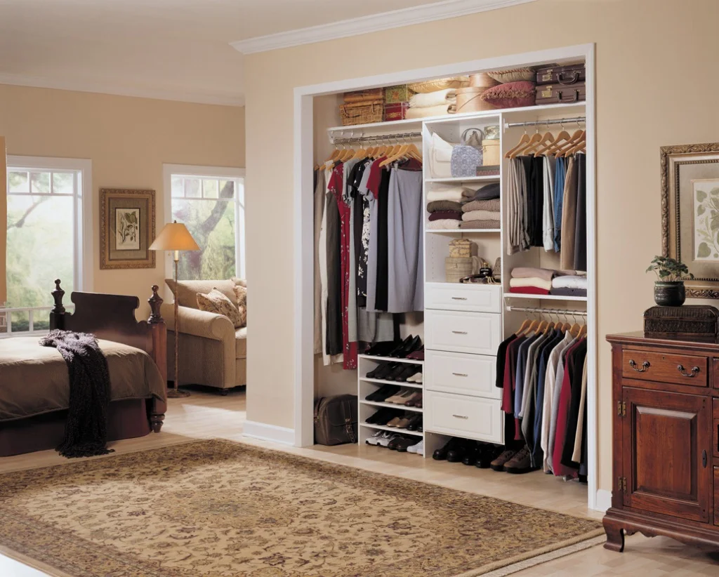 bedroom wardrobe walk closet design