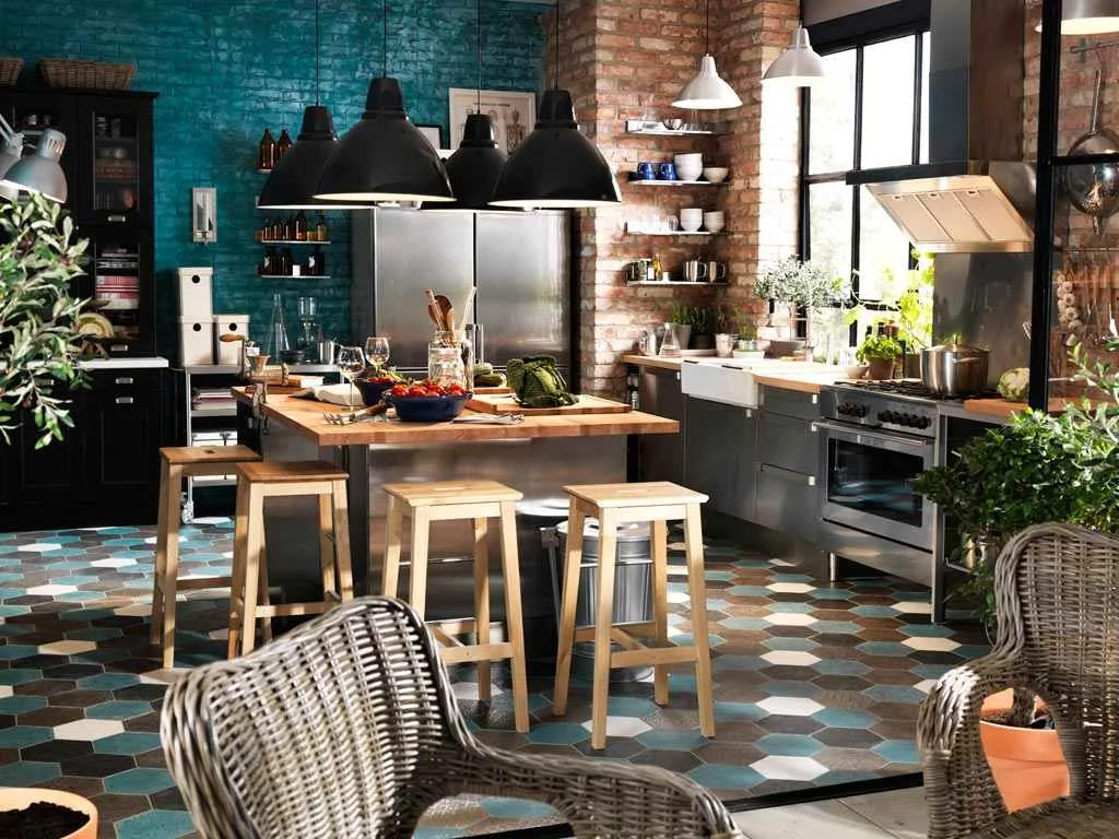 Elegant And Peaceful Eclectic Kitchen Design