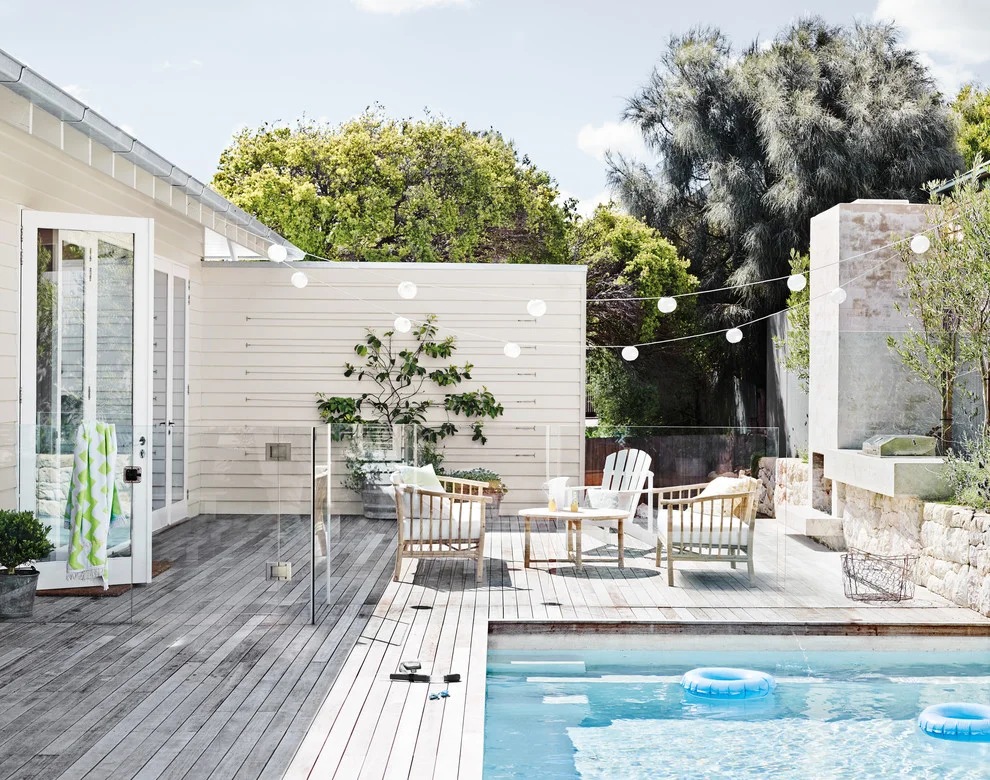 Beach Style Outdoor Pool Design