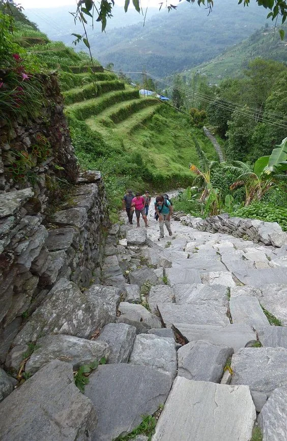 Hiking the Sunrise Poon Hill Trek Near Pokhara in Nepal