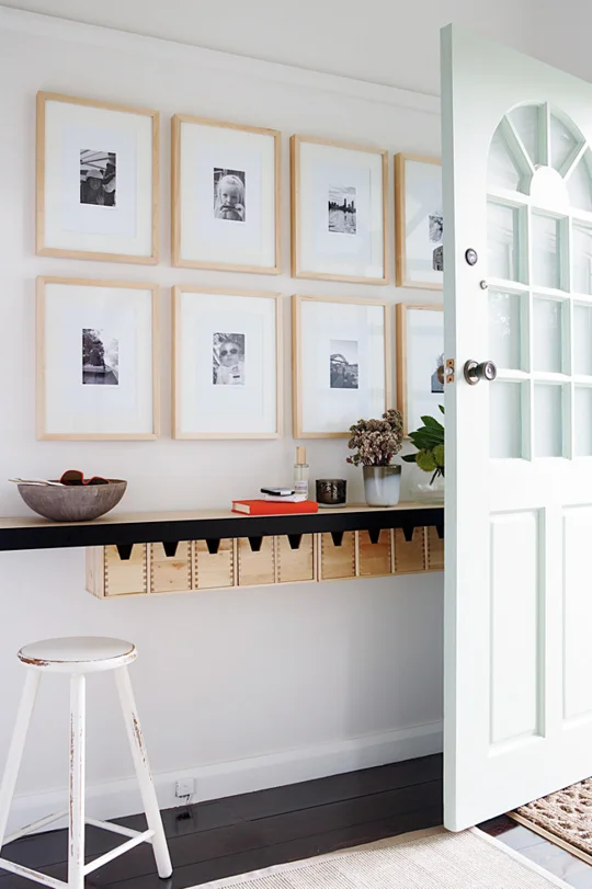 Long narrow entryway idea