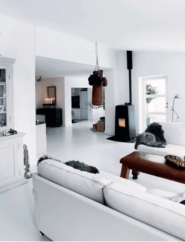 White Sofa Christmas Decoration