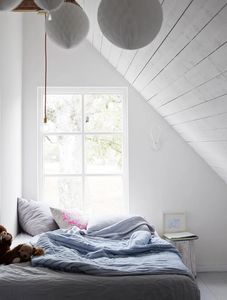 bedroom white Interior design