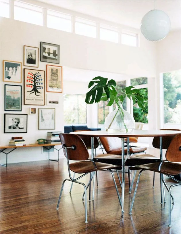 mid-century modern dining room