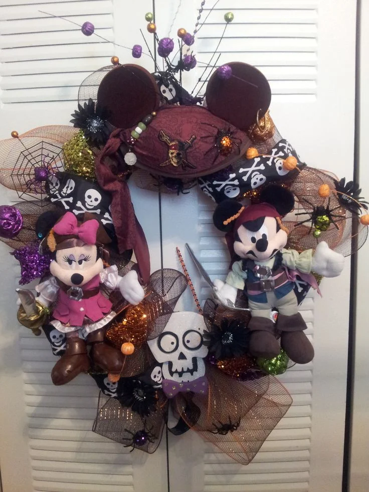 Halloween wreath decorations Disney
