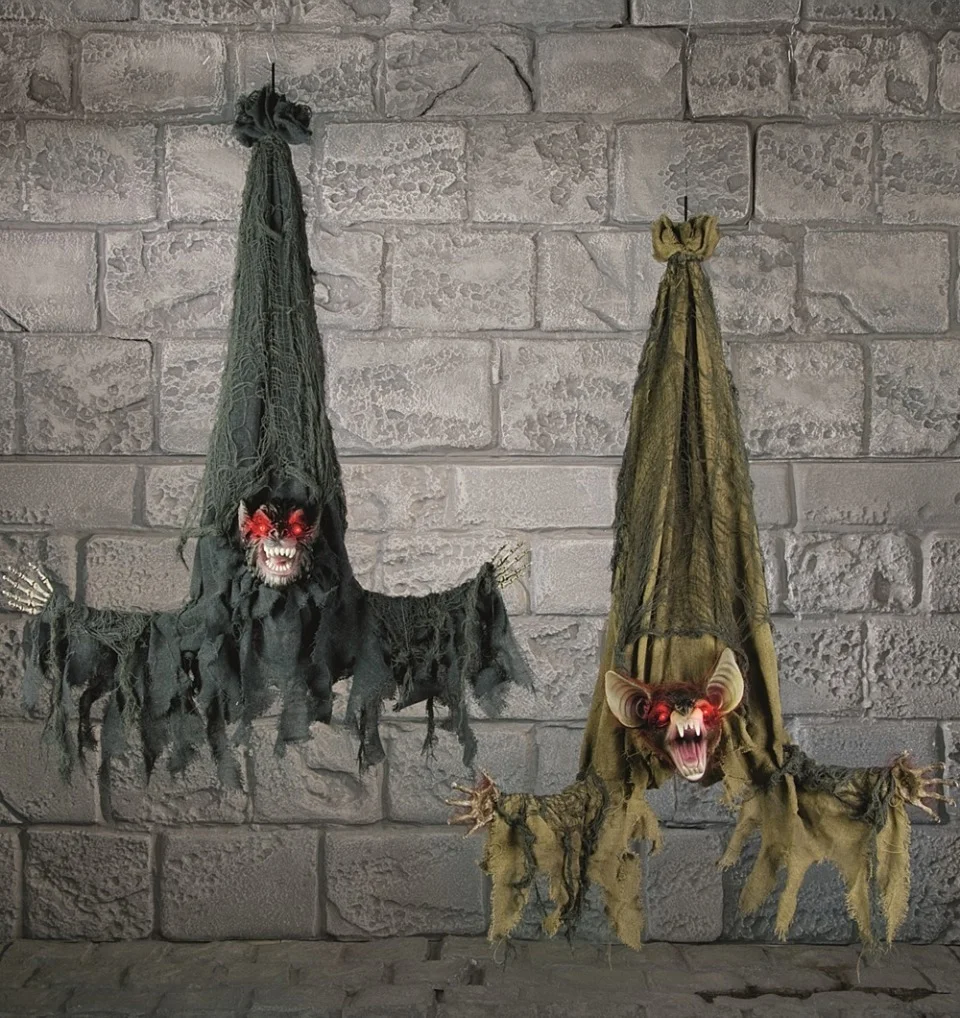large Halloween bats decoration black