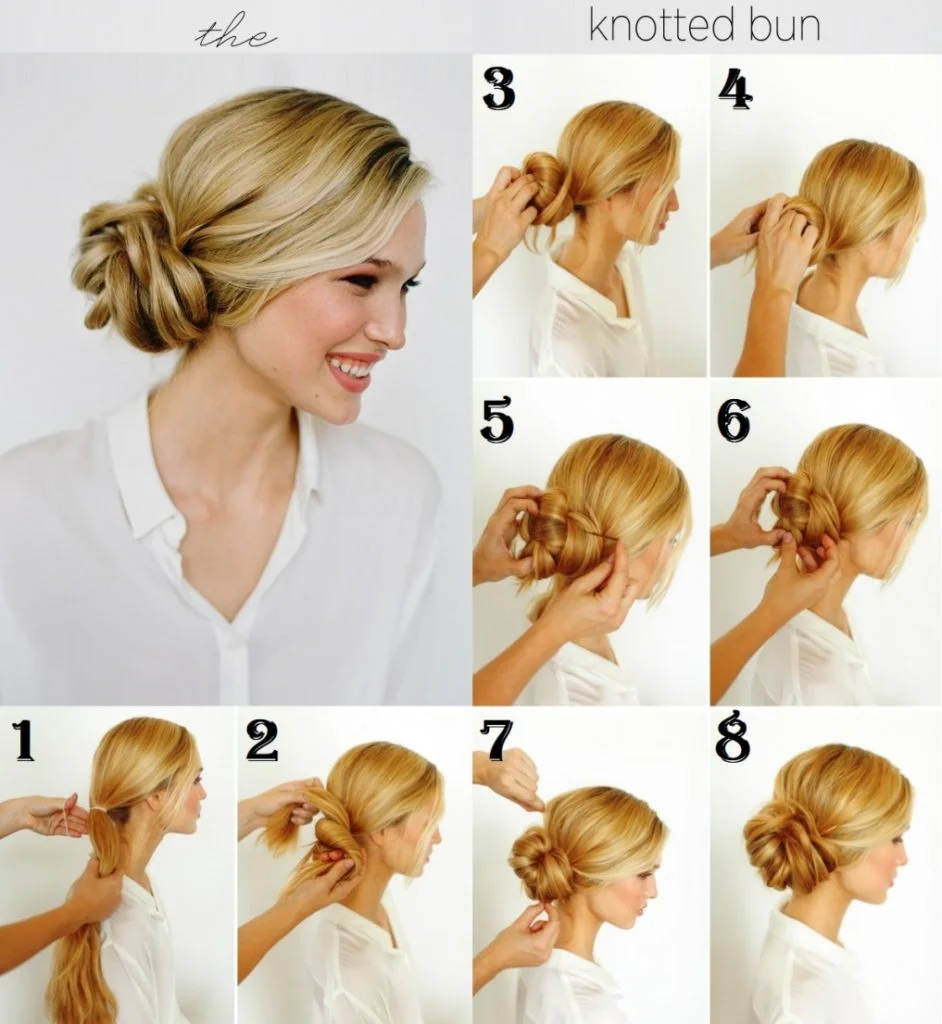 DIY Knotted Bun Tutorial
