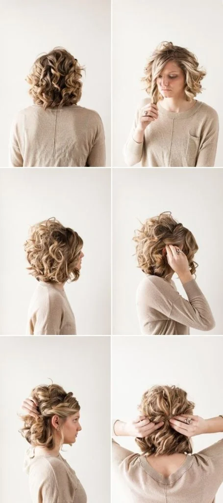 Easy Updos For Curly Short Hair
