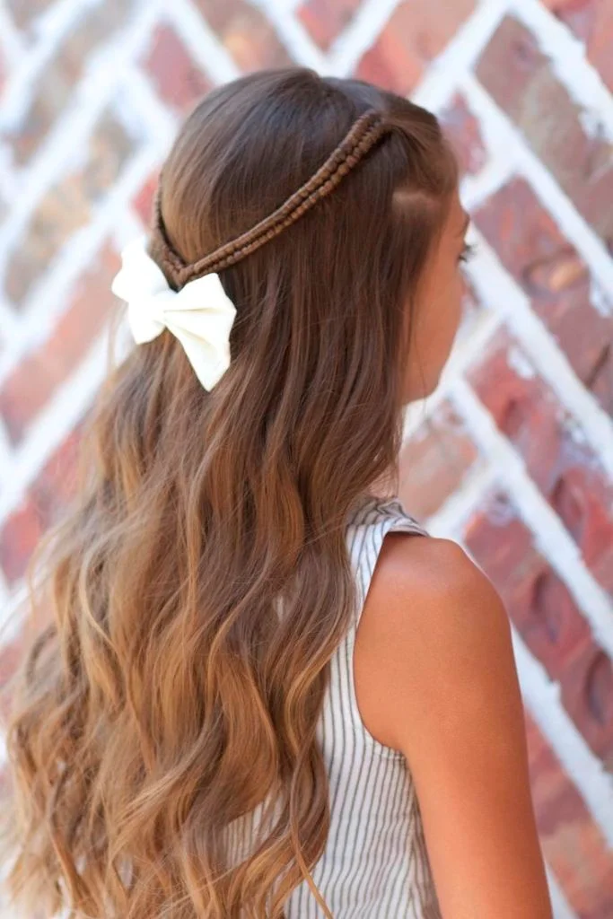 Infinity Braid Tieback Back to School Hairstyles