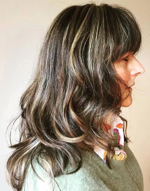 Layered Hair With Blonde Highlights