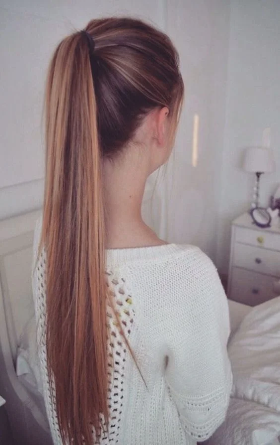 Long Hair Single Ponytail