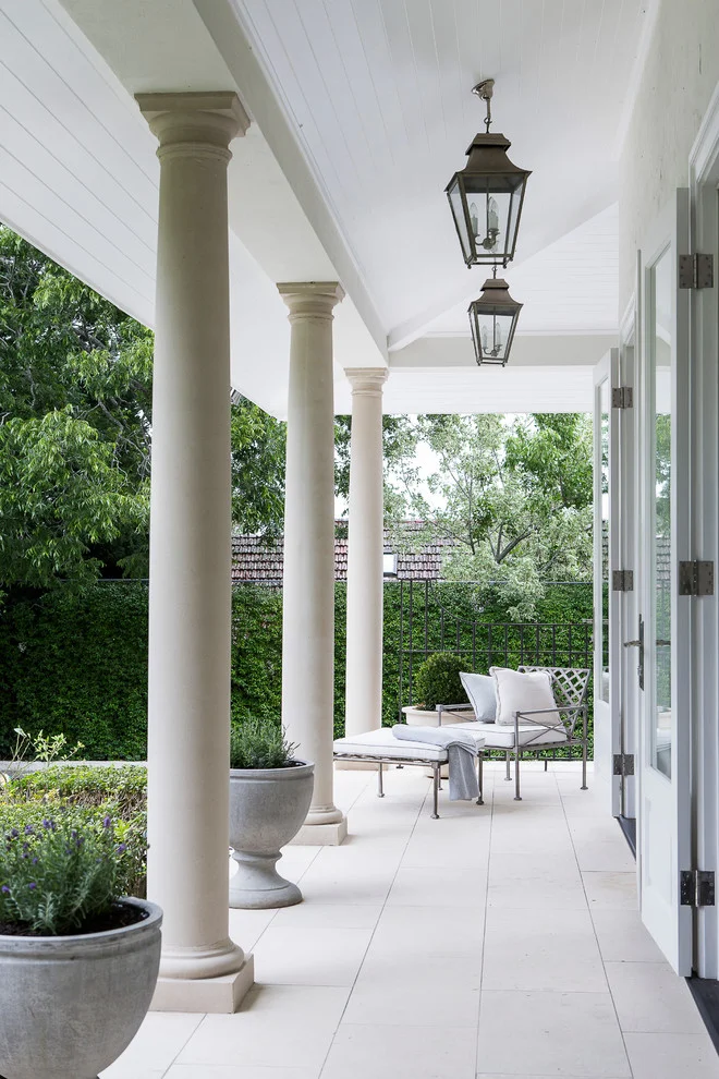 Outdoor Seating Space Near Garden