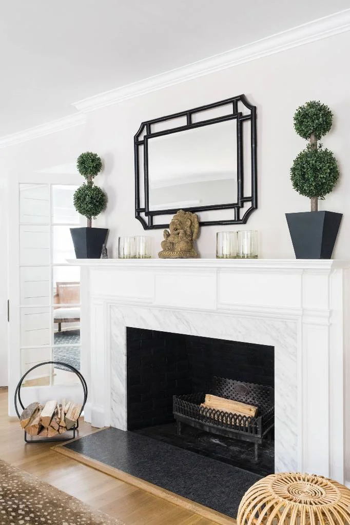 Plant Decor on Mantel