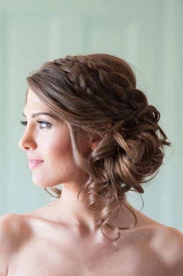 Side Buns With Braiding Hair