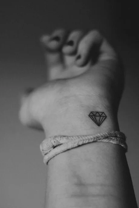 Small Diamond Tattoo Design