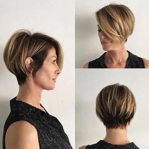 Spiky Bob with Balayage