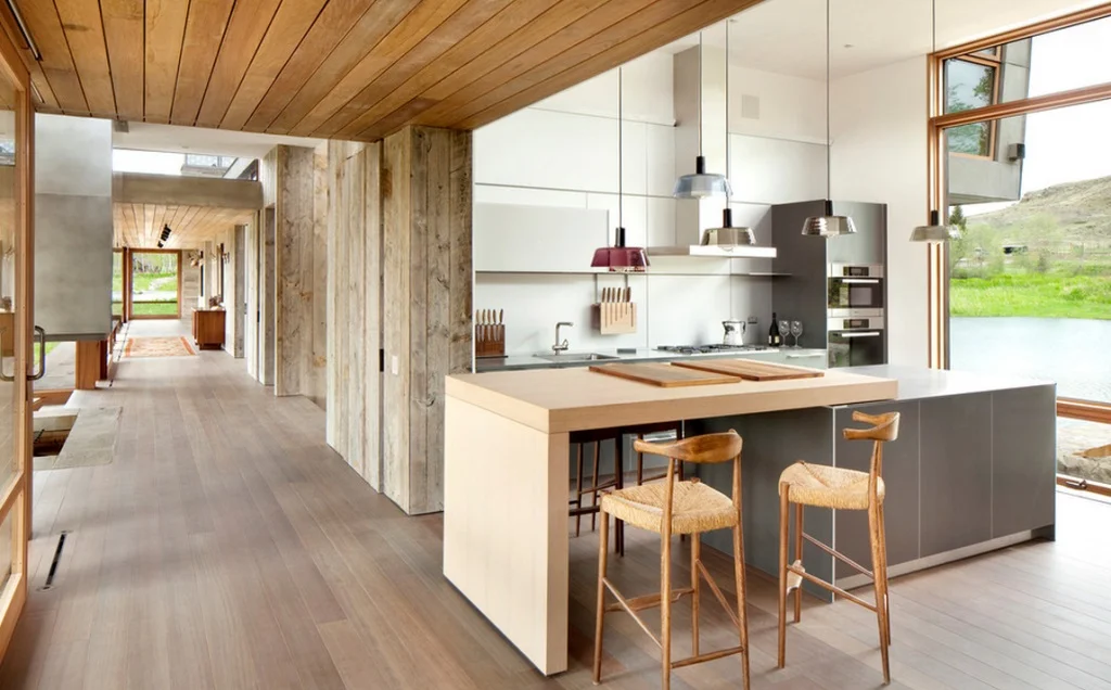 Vintage Wood Big Timber Riverside contemporary kitchen