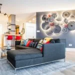Warm Modern Condo With Tones of Black and White