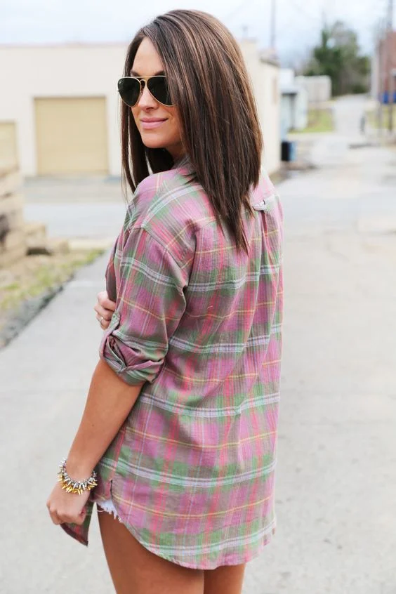 Back V Shaped Layered Hair