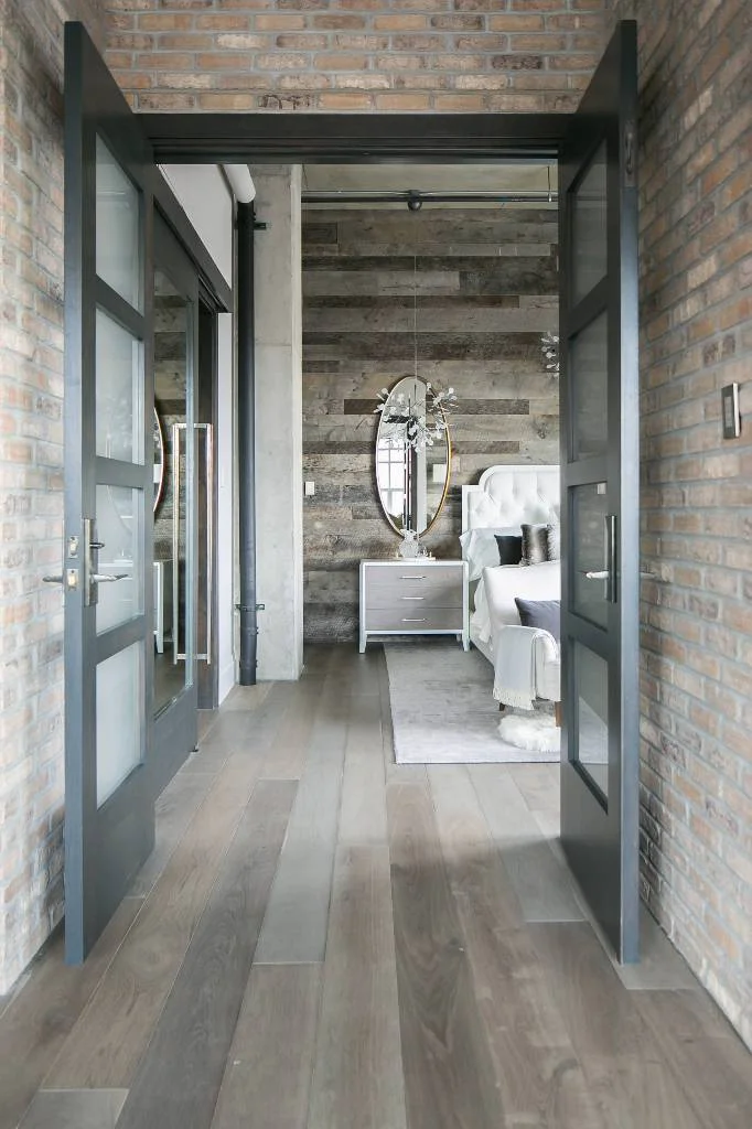 Bedroom With Dark Wood Floor
