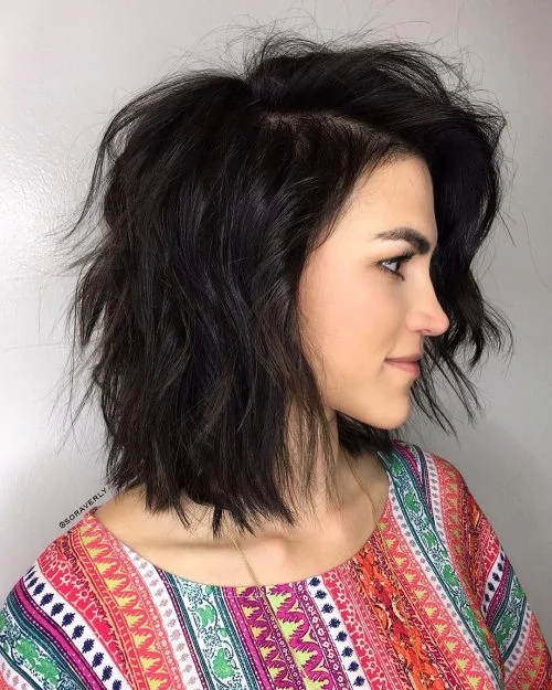 Choppy Layered Medium Bob