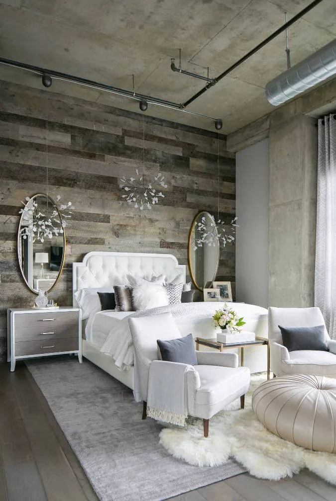 Industrial Master Bedroom