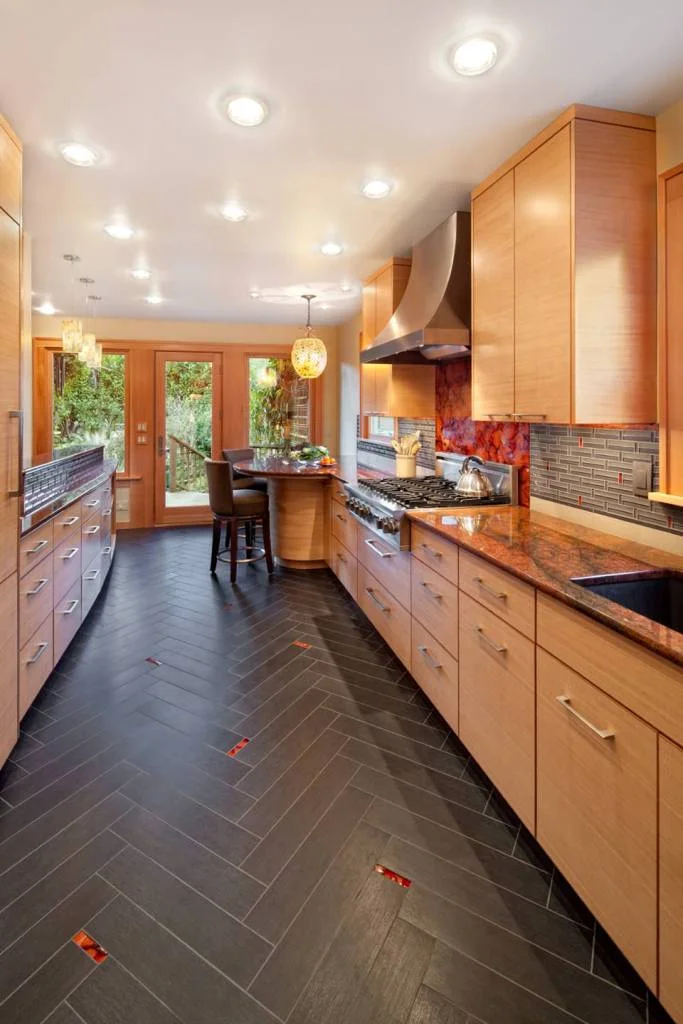 Red Glass Accent Tiles