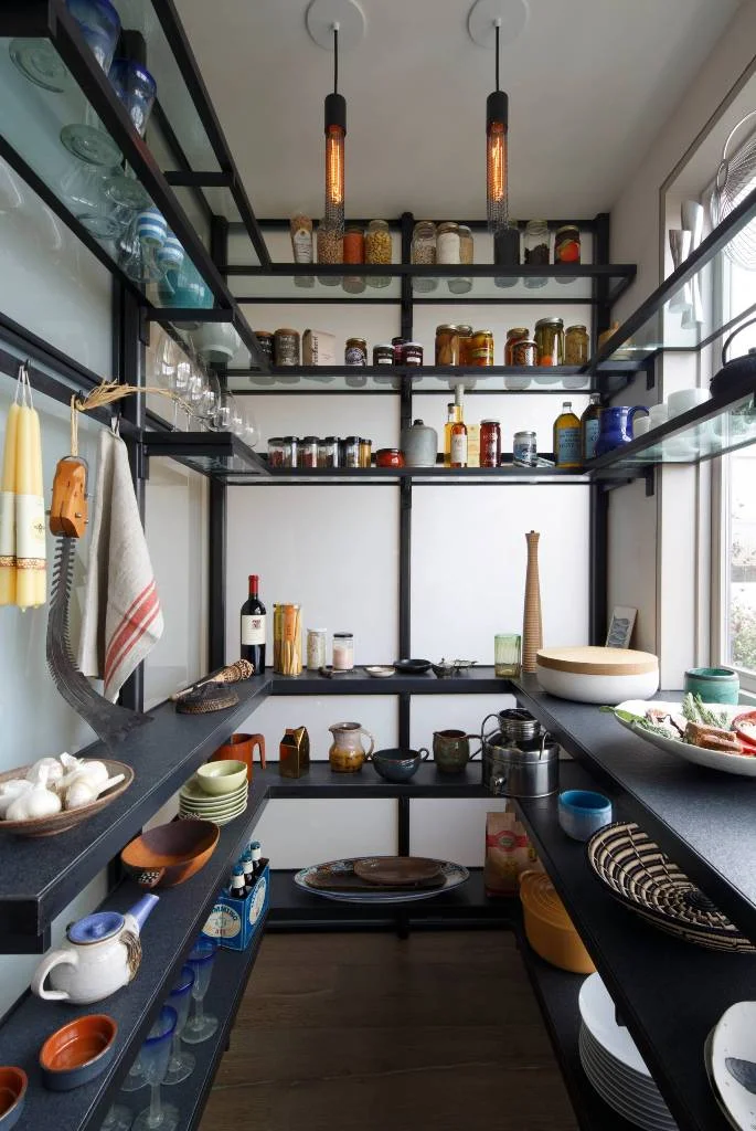 Trendy U-Shaped Kitchen Pantry Design