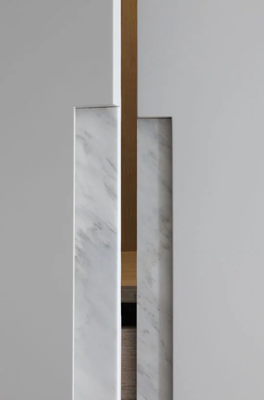 Wardrobe Detail Marble Inlay Handle