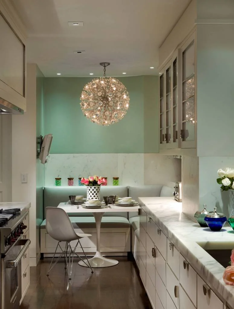 Kitchen With Corner Seating Area