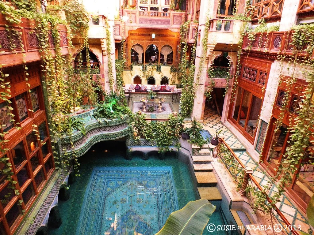 Persian Carpet Pool House with Inner Courtyard