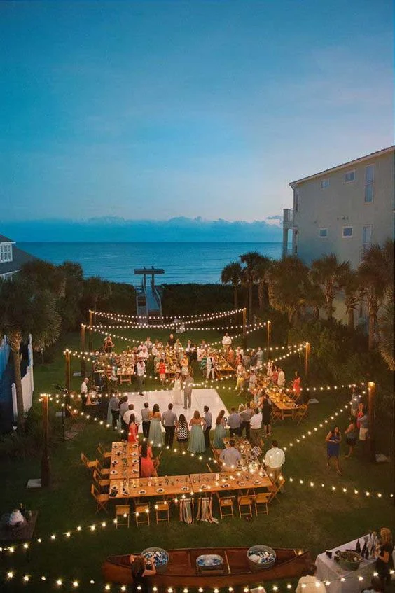 String Lights Decorating Outdoor