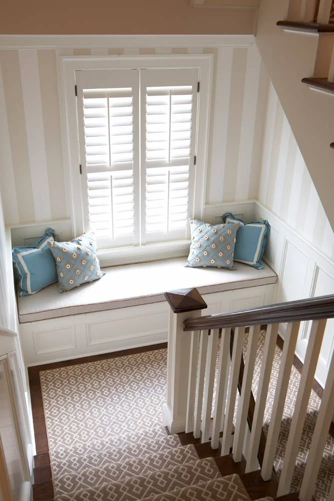 Beach Style U Shaped Staircase