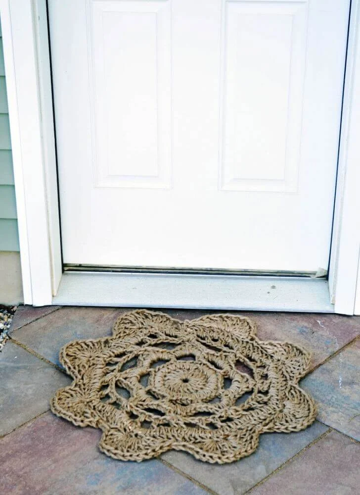 Flower Shaped Rope Mat