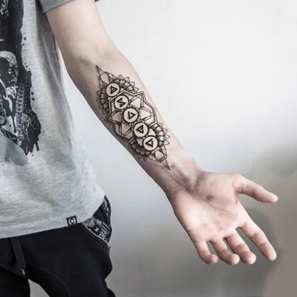 Geometric Symbols Abstract Tattoo
