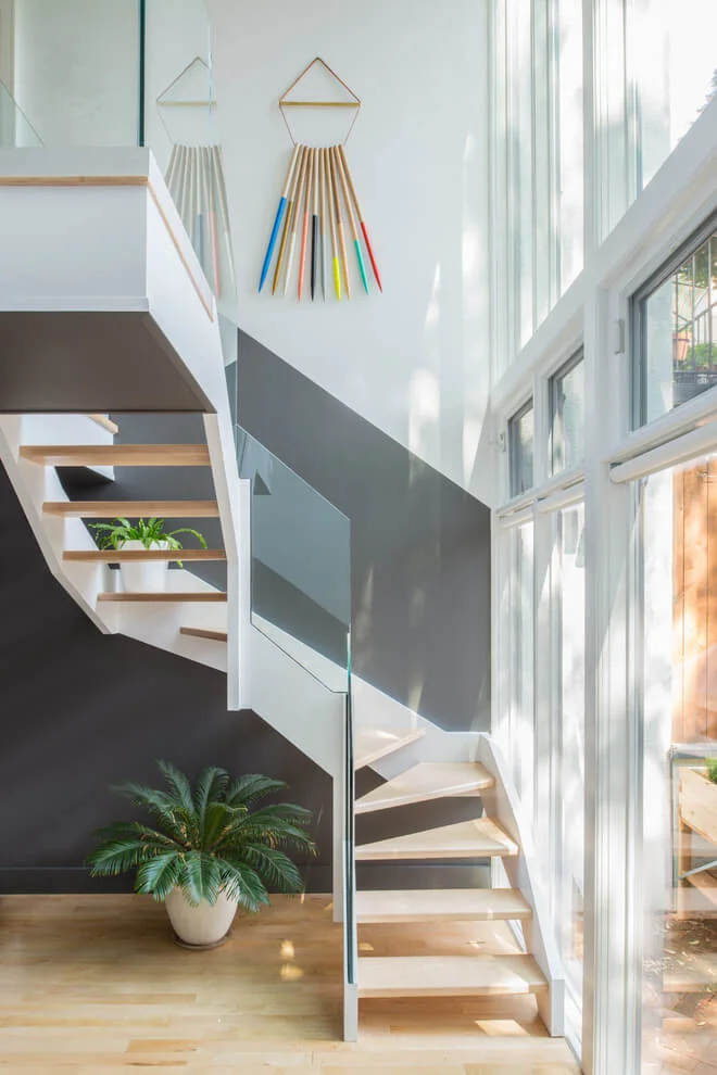 Hanging Art in the Scandinavian Stairwell
