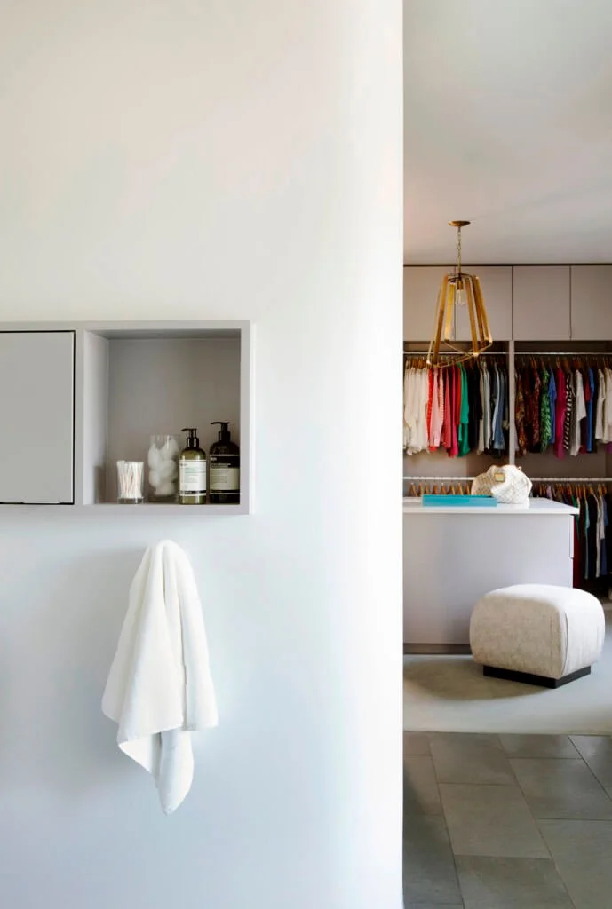 master bedroom closet and bathroom